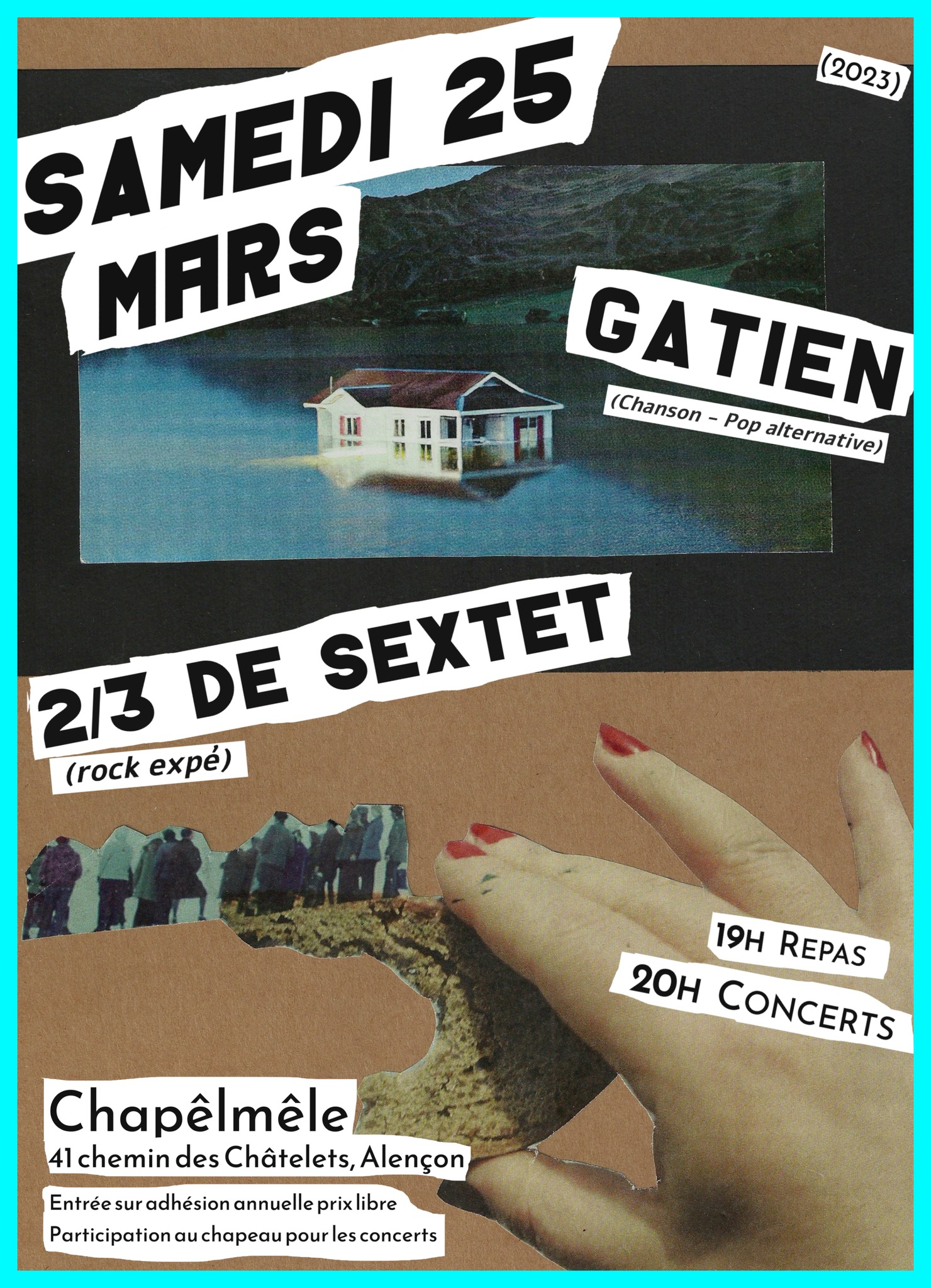 Affiche concert Chapel Mle avec Gatien